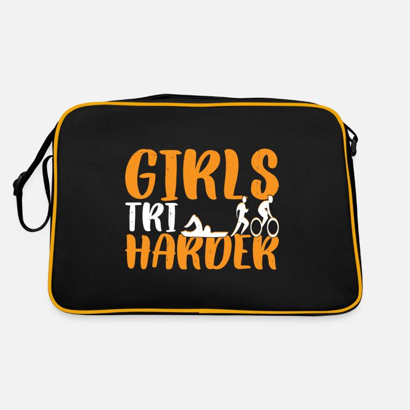 Girls Tri Harder 6 Retro Tasche