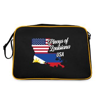Philippins par Louisiana Design pour Proud Fil-Ams - Sac Retro - noir/or - Dos
