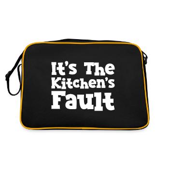 It's The Kitchen's Fault - Retro Bag - black/gold - Back