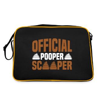Scooper officielle Pooper 60 - Sac Retro - noir/or - Dos