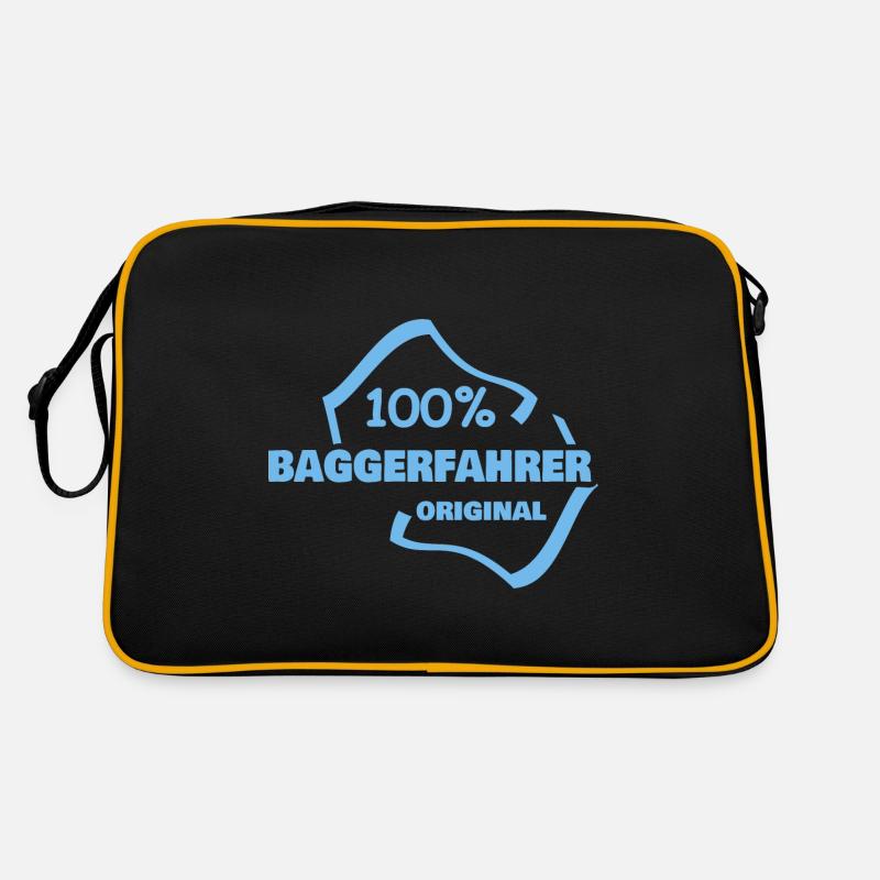 Beruf Baggerfahrer Retro Tasche