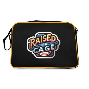 Raised In A Cage 17 - Retro Bag - black/gold - Back