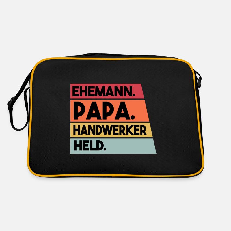 Ehemann Papa Handwerker Held Retro Tasche