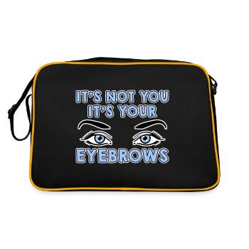 It's Not You It's Your Eyebrows 4 - Retro Tasche - Schwarz/Gold - Hinten