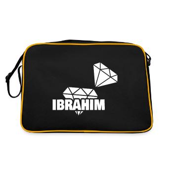 Précieux Ibrahim - Sac Retro - noir/or - Dos