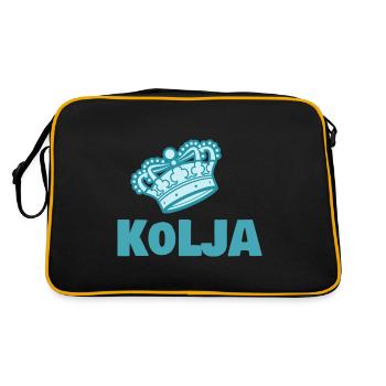 First name Kolja - Retro Bag - black/gold - Back