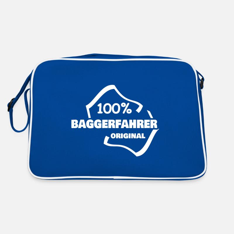 Profession Excavator Driver Retro Bag
