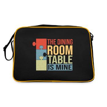 The dining table is mine - Retro Bag - black/gold - Back