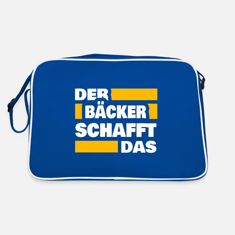Bäcker als Arbeit Retro Tasche