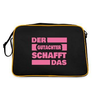 Work Evaluator - Retro Bag - black/gold - Back