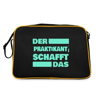 Trainee - Retro Bag - black/gold - Back
