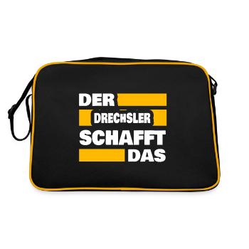Le tournage sur bois comme travail - Sac Retro - noir/or - Dos