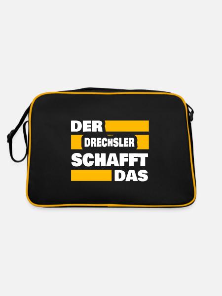 Woodturning as work - Retro Bag - black/gold - Back