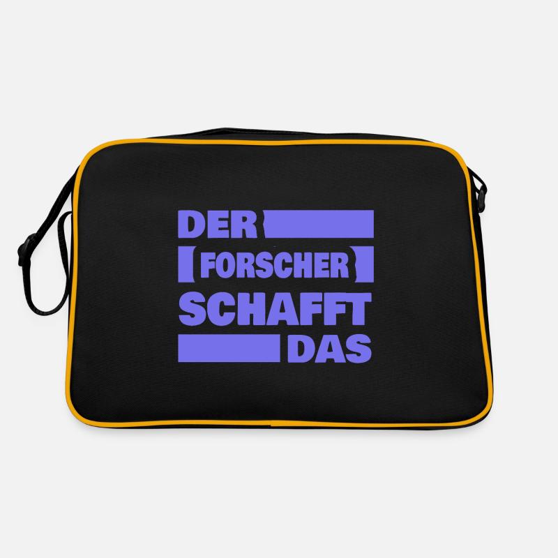 Forscher als Arbeit Retro Tasche