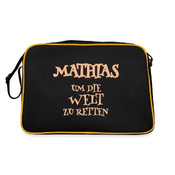 Auxiliaire Mathias - Sac Retro - noir/or - Dos