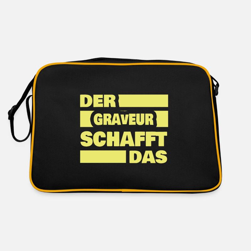 Le graveur comme travail Sac Retro