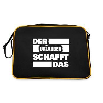 Les vacanciers comme travail - Sac Retro - noir/or - Dos