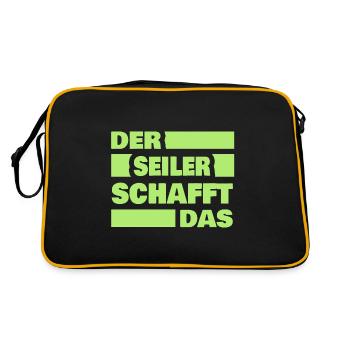 Seiler - Retro Tasche - Schwarz/Gold - Hinten