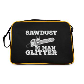 Saw Dust est mon scintillement - Sac Retro - noir/or - Dos