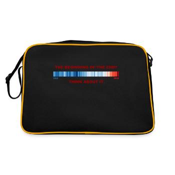 Le réchauffement de la fin ? - Sac Retro - noir/or - Dos