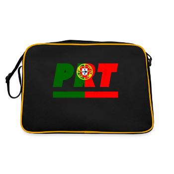 Drapeau Portugal drapeau PRT - Sac Retro - noir/or - Dos