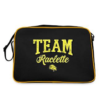 TEAM RACLETTE - Sac Retro - noir/or - Dos