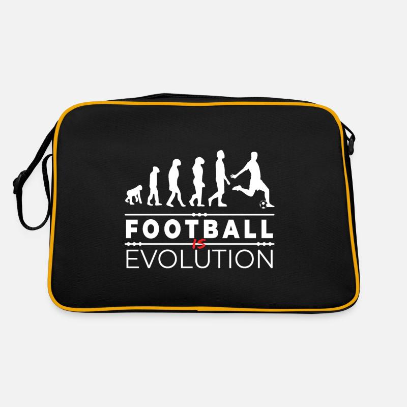 Fußball ist Evolution - Message Humor Parodie Retro Tasche