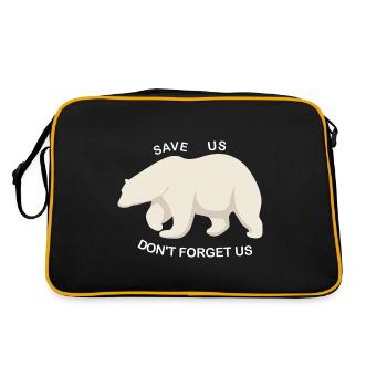 Sauver les ours polaires - Sac Retro - noir/or - Dos