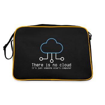 Il n’y a pas de cloud juste l’ordinateur de quelqu’un d’autre - Sac Retro - noir/or - Dos
