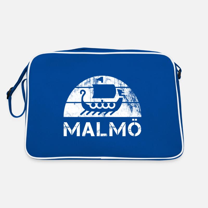 Wikinger Schiff Malmö Schweden Sverige Geschenk Retro Tasche
