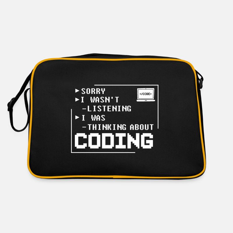 Programmierer Programmieren Computerentwickler Pc Retro Tasche