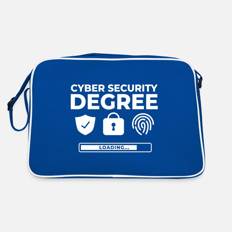 Cyber Security Information Computer Sicherheit Retro Tasche