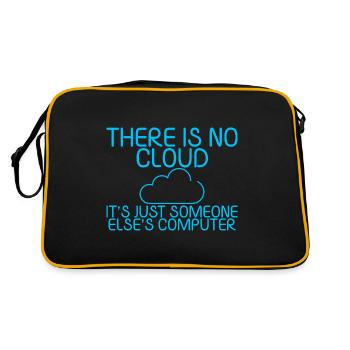 There Is No Cloud Its Just Someone Elses Computer5 - Retro Bag - black/gold - Back