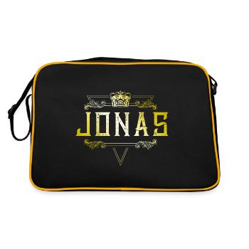 Jonas - Sac Retro - noir/or - Dos