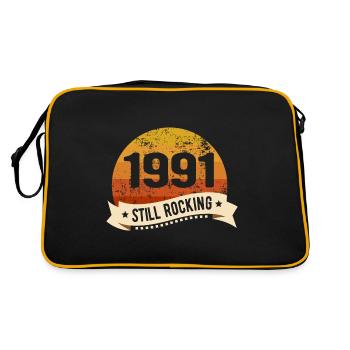 1991 Still Rocking Birthday Birth Year of birth - Retro Bag - black/gold - Back