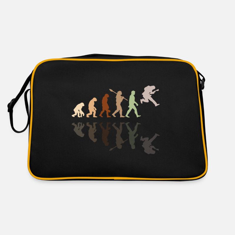 Human Evolution Guitar Band Retro Vintage Sac Retro