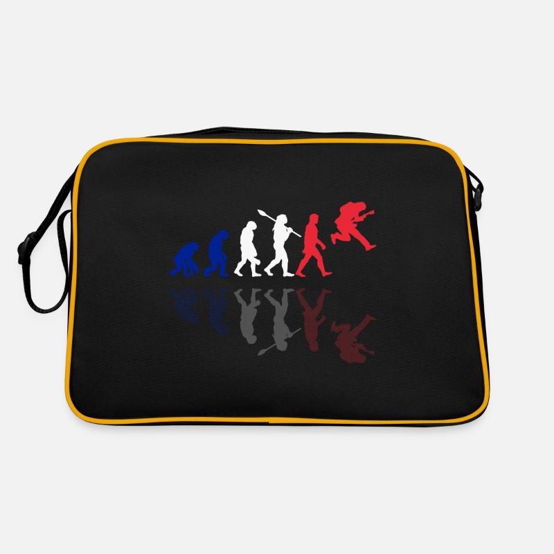 Human Evolution Guitar Band Retro Vintage Français Sac Retro