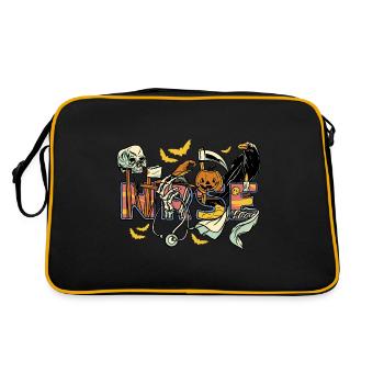 Nurse Halloween Costume - Retro Tasche - Schwarz/Gold - Hinten