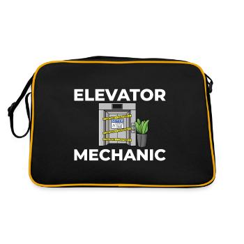 Technicien d’ascenseur Élévateur élévateur - Sac Retro - noir/or - Dos