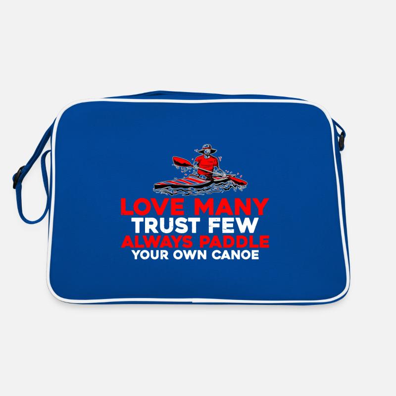 Trust Few, Always Paddle Your Own Canoe 6 Retro Tasche
