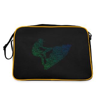 Jet Ski Riding Jet Ski Water Sports Men Women - Retro Bag - black/gold - Back