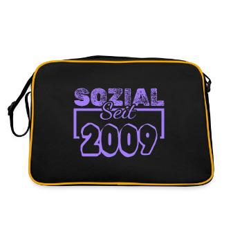 2009 - Retro Tasche - Schwarz/Gold - Hinten