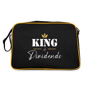 Roi des dividendes Dividenden König Investisseur - Sac Retro - noir/or - Dos