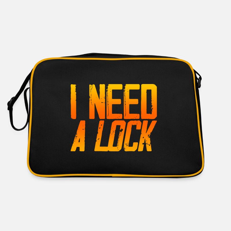 I Need A Lock 3 Retro Tasche