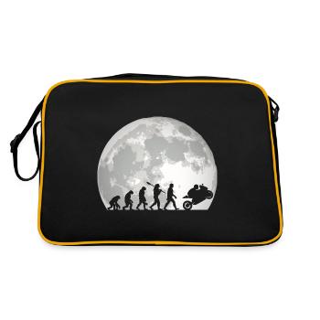 Motorcycle Evolution Vintage Superbike Biker - Retro Bag - black/gold - Back