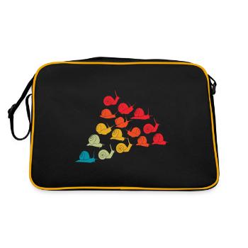 Snail lovers Types of snails owners - Retro Bag - black/gold - Back