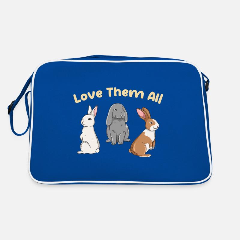 Cute rabbit design for bunny owners Retro Bag