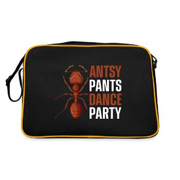 Antsy pants dance party - Retro Bag - black/gold - Back