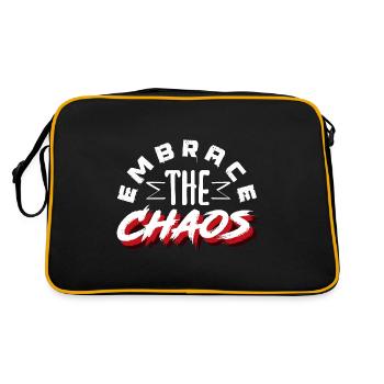 Embrace Your Quirks - Authenticity Is Gorgeous - Retro Bag - black/gold - Back