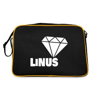 Noble Linus - Retro Bag - black/gold - Back